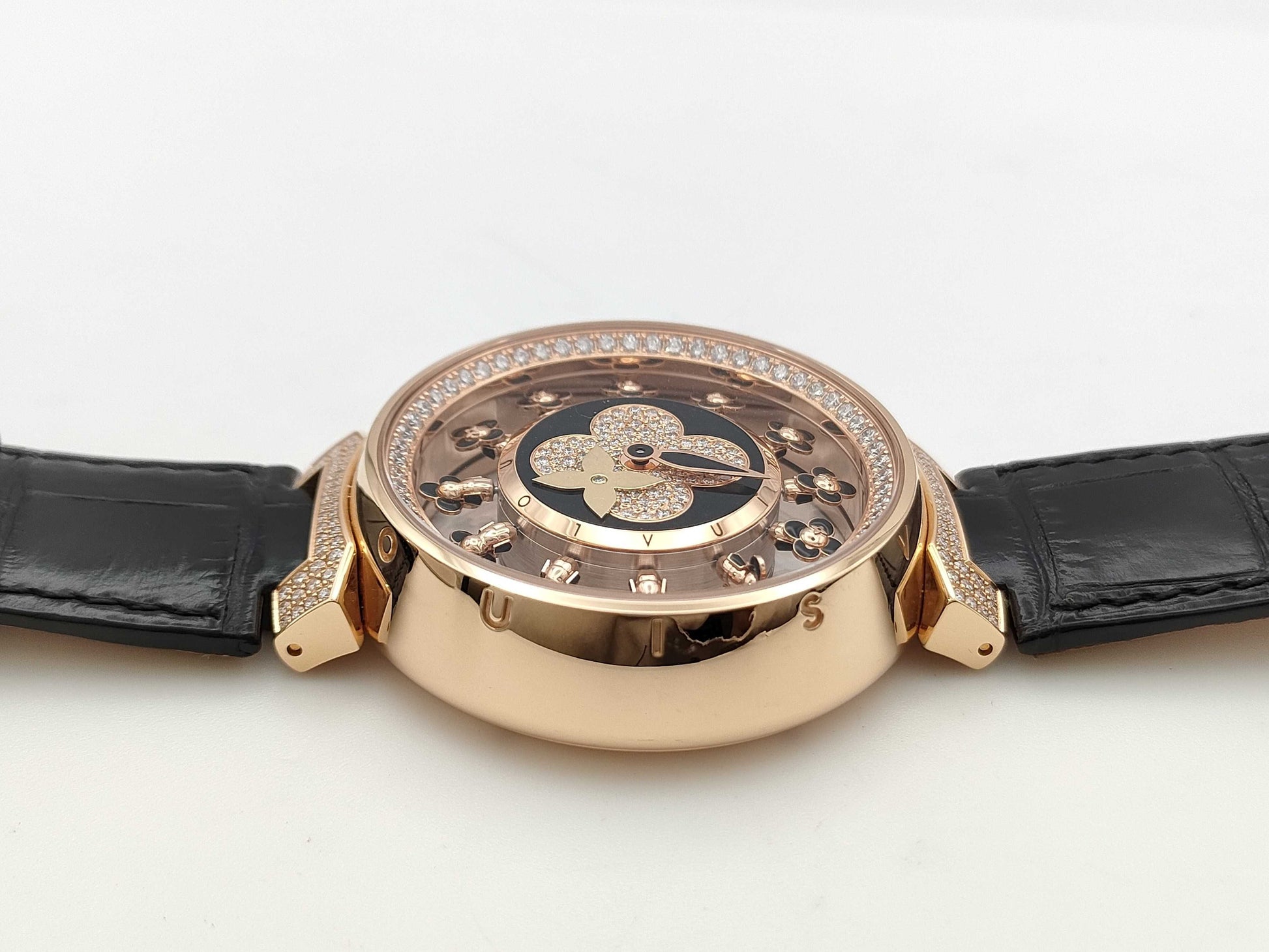 LOUIS VUITTON LOUIS VUITTON Tambour Spintime Air Vivienne Q1EGJ AC5702 Automatic 18K Gold Men's Watch
