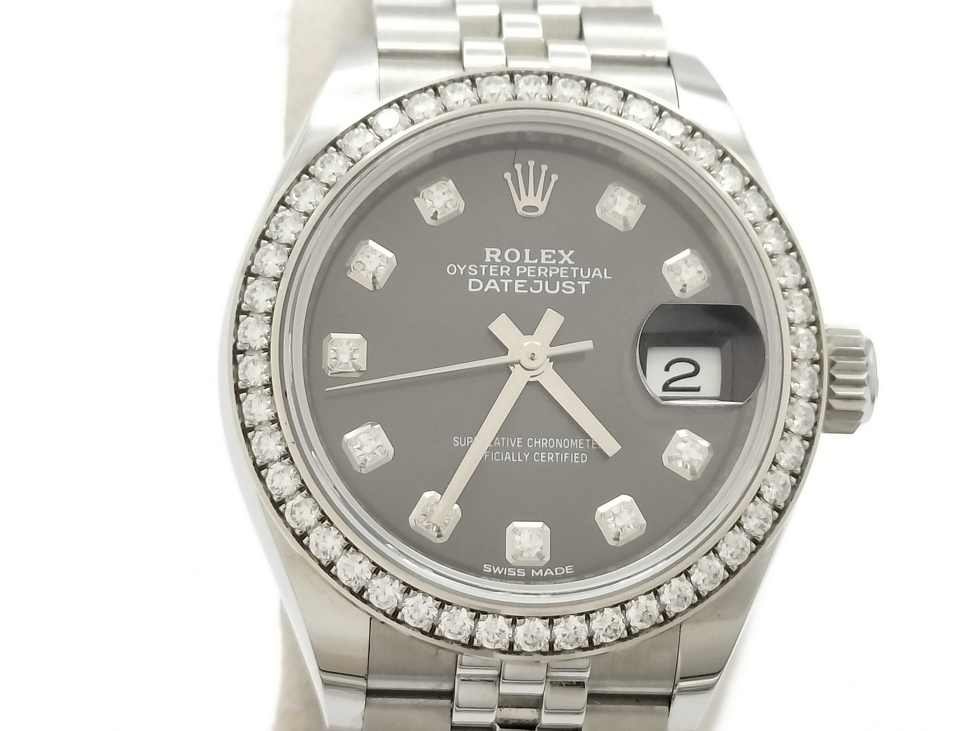 ROLEX Datejust 279384RBR 392498Z5 Dark Gray Dial Women's Watch