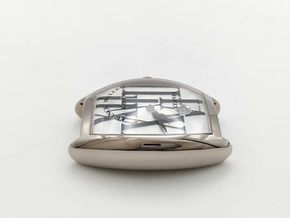 FRANCK MULLER FRANCK MULLER Tonneau Curvex 7880SCDTRAL No.67 Automatic 18K White Gold Men's Watch