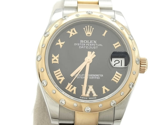ROLEX Datejust 178341 9C514290 Black Dial Women's Watch