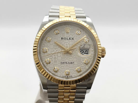 ROLEX Datejust 126233G 946Y24M6 Silver Horicon Men's Watch