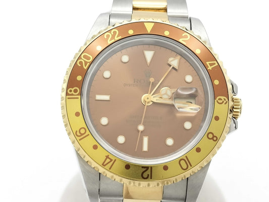 ROLEX GMT-Master II 16713 Brown Dial Tritium X639147 Men's Watch