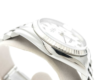 ROLEX Datejust 16234 F858097 White Roman Men's Watch
