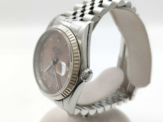 ROLEX Datejust 16234 A155126 Pink Dial Boys' Watch