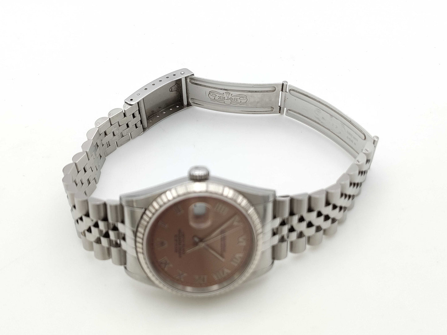 ROLEX Datejust 16234 A155126 Pink Dial Boys' Watch