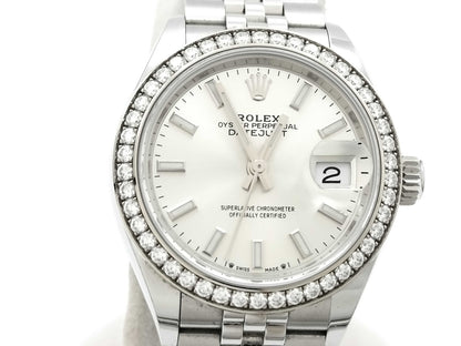 ROLEX Datejust 279384RBR 7895J680 Silver Dial Women's Watch