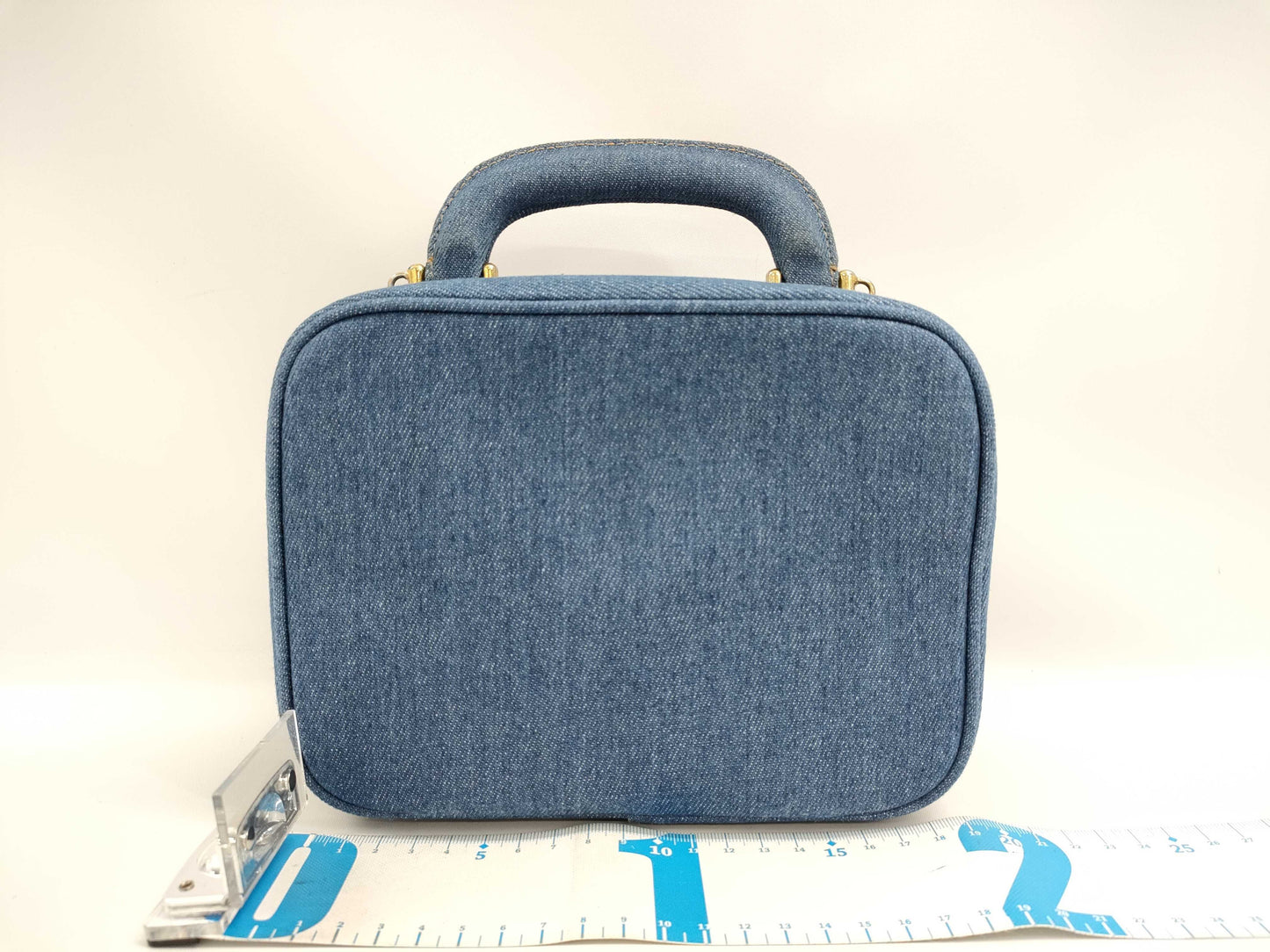 CHANEL Coco Mark Denim 2-Way Vanity Bag
