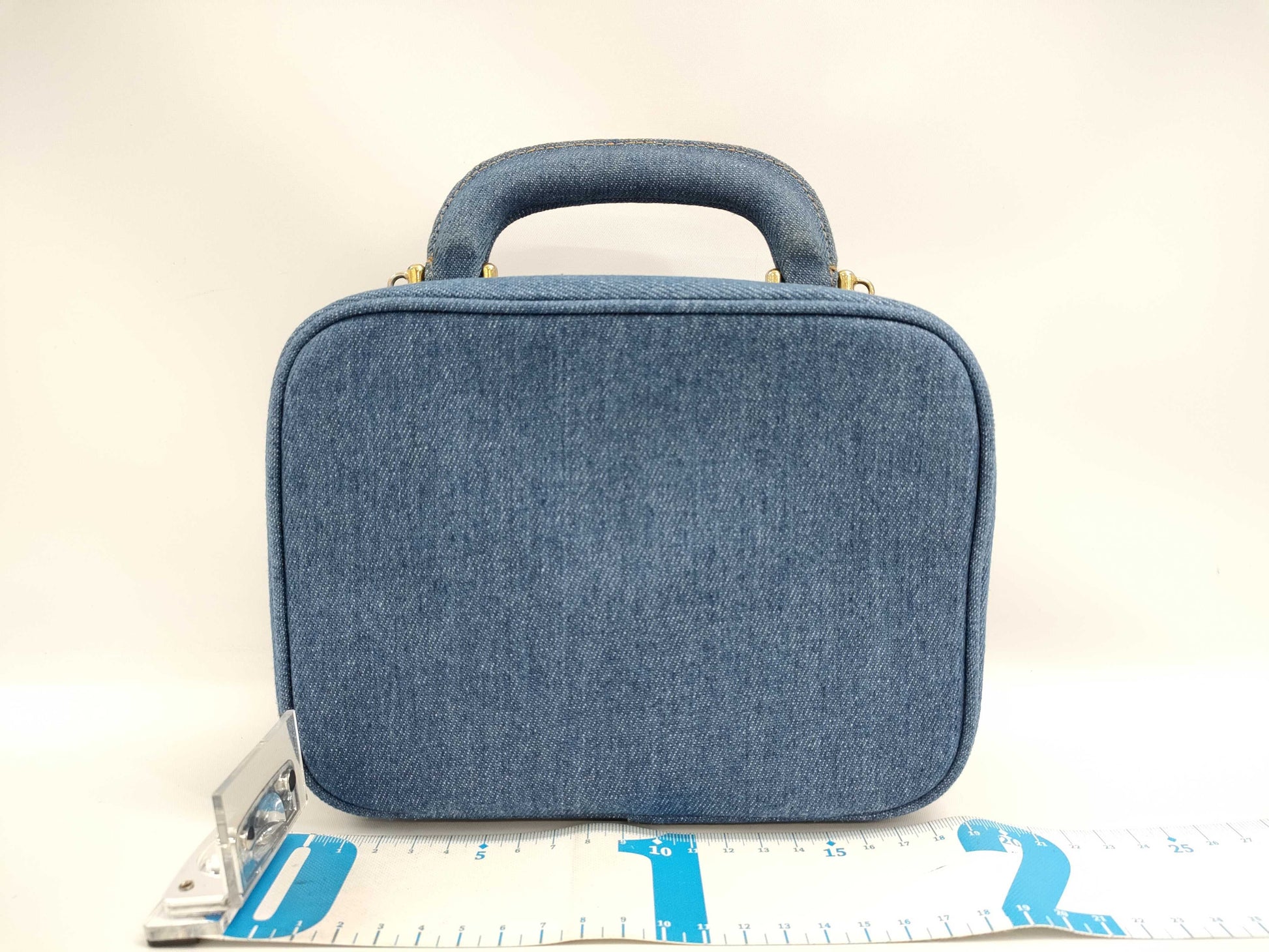 CHANEL Coco Mark Denim 2-Way Vanity Bag