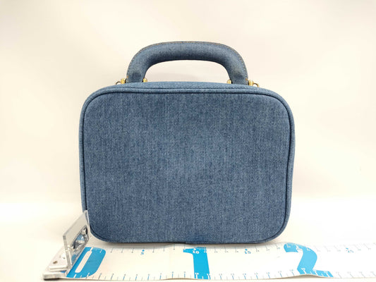 CHANEL Coco Mark Denim 2-Way Vanity Bag