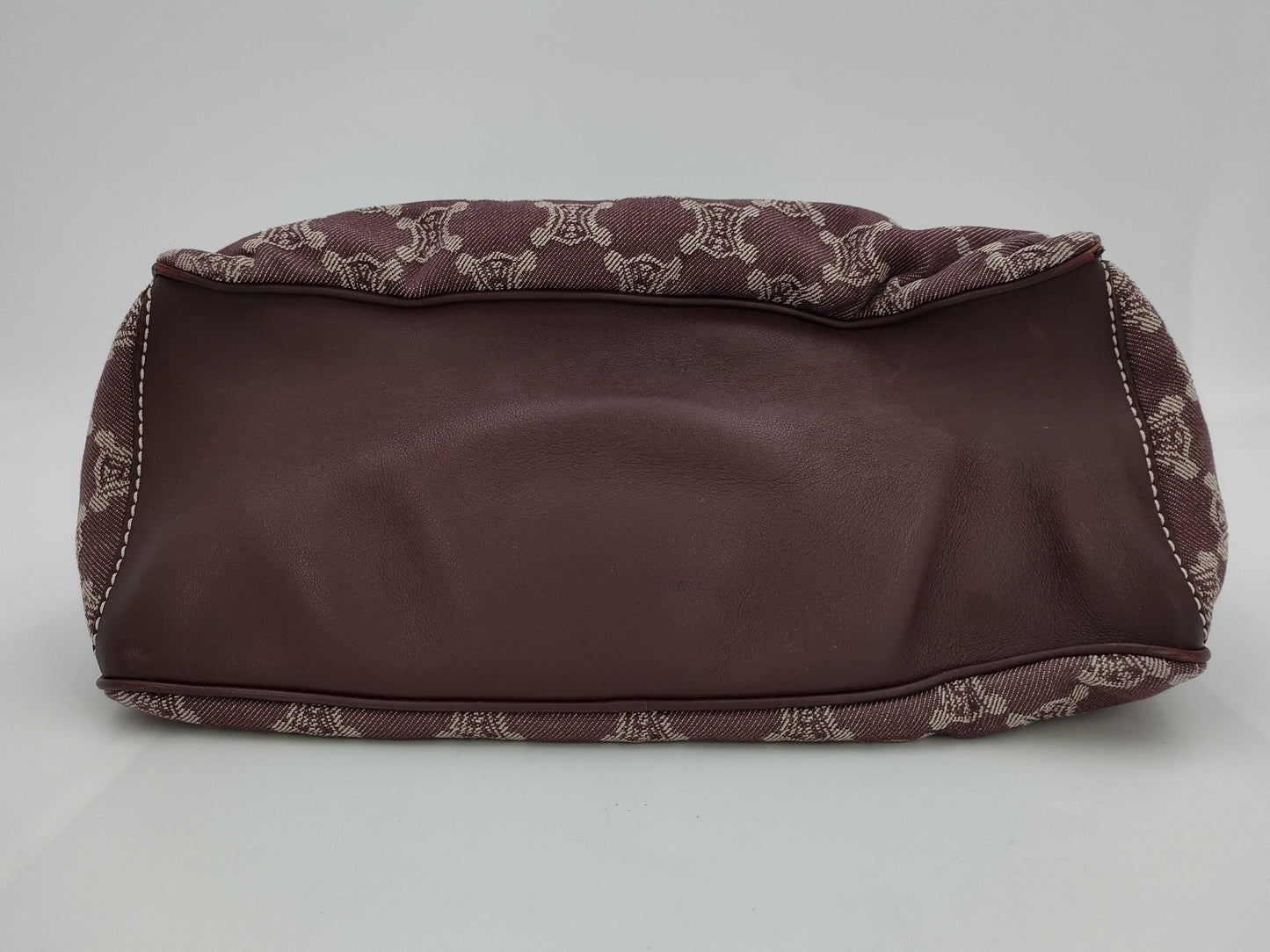 CELINE Paris Macadam Boogie Handbag Canvas Brown Handbag