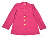 Yves Saint Laurent Tailored Jacket Pink Gold Buttons Size 36 Jacket