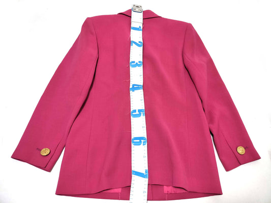 Yves Saint Laurent Tailored Jacket Pink Gold Buttons Size 36 Jacket