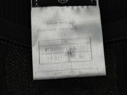 CHANEL 03C P20589V01229 Coco Mark T-shirt, see-through, black, size 36
