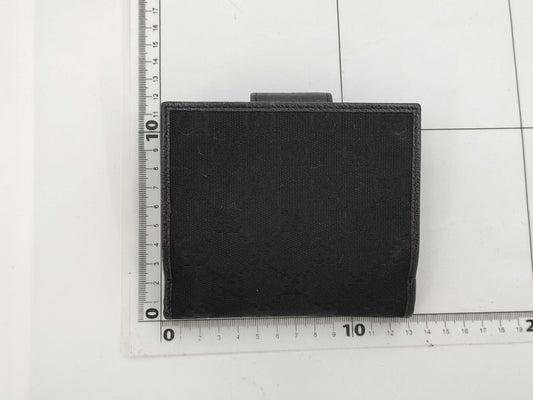 GUCCI 154255 Abby GG Canvas Bifold Wallet Black