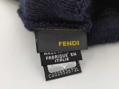 FENDI Zucca Gloves Navy Other Accessories
