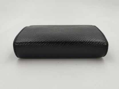 CELINE Logo Bifold Wallet Leather Black Wallet