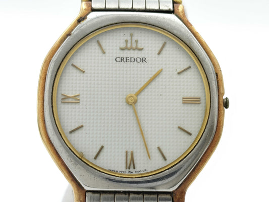 SEIKO Credor 7770-6090 930070 Quartz Women's Watch, Unused