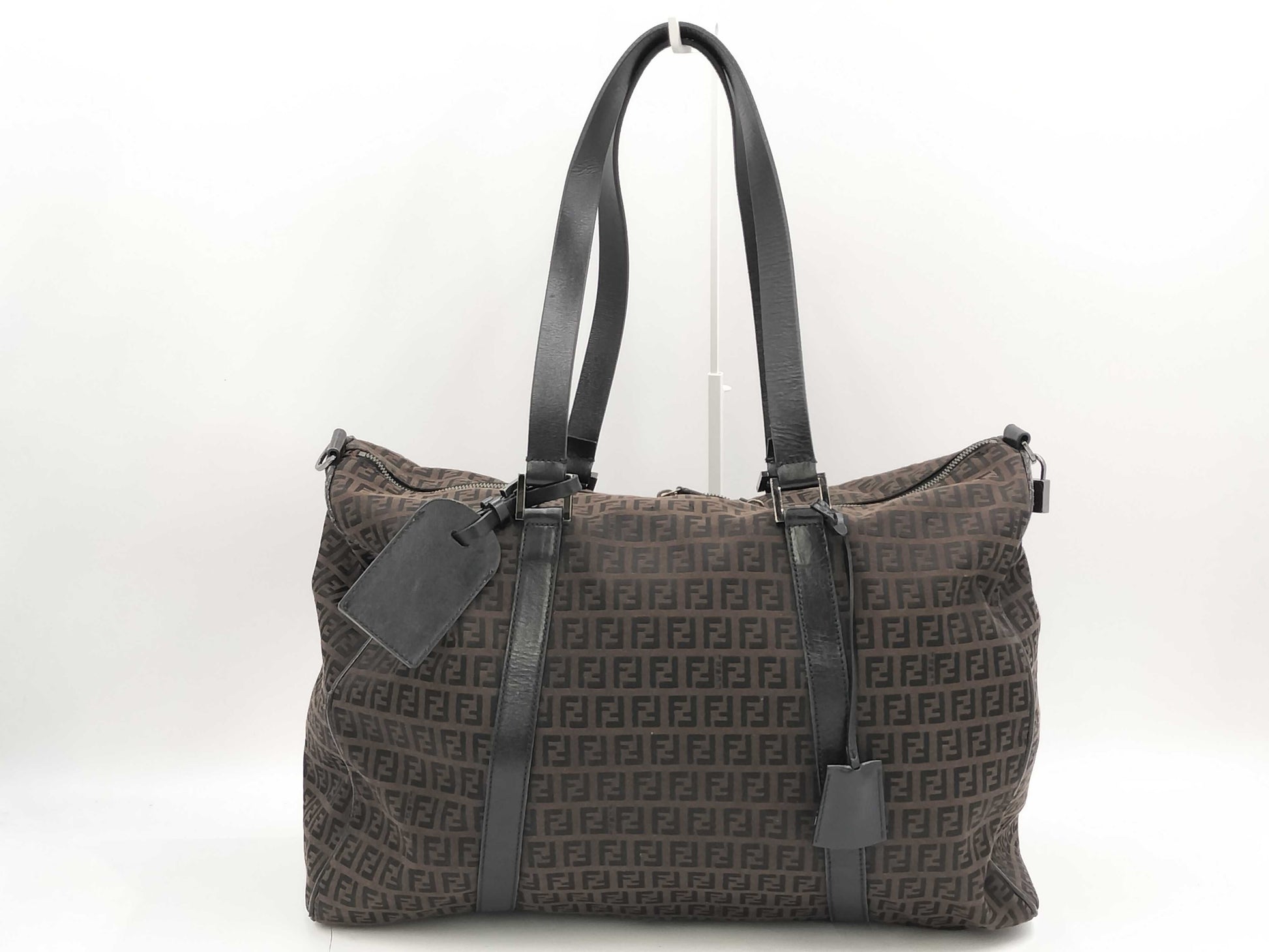 FENDI Zucchino Handbag Boston Bag Boston Bag
