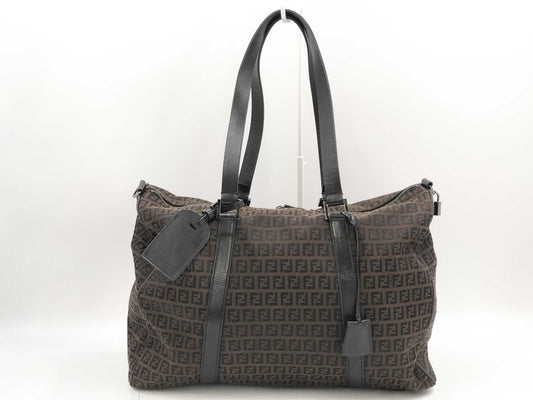 FENDI Zucchino Handbag Boston Bag Boston Bag