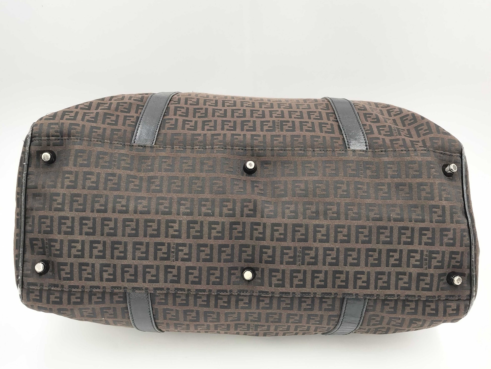 FENDI Zucchino Handbag Boston Bag Boston Bag