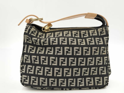 FENDI Zucchino Handbag Hand Pouch Handbag
