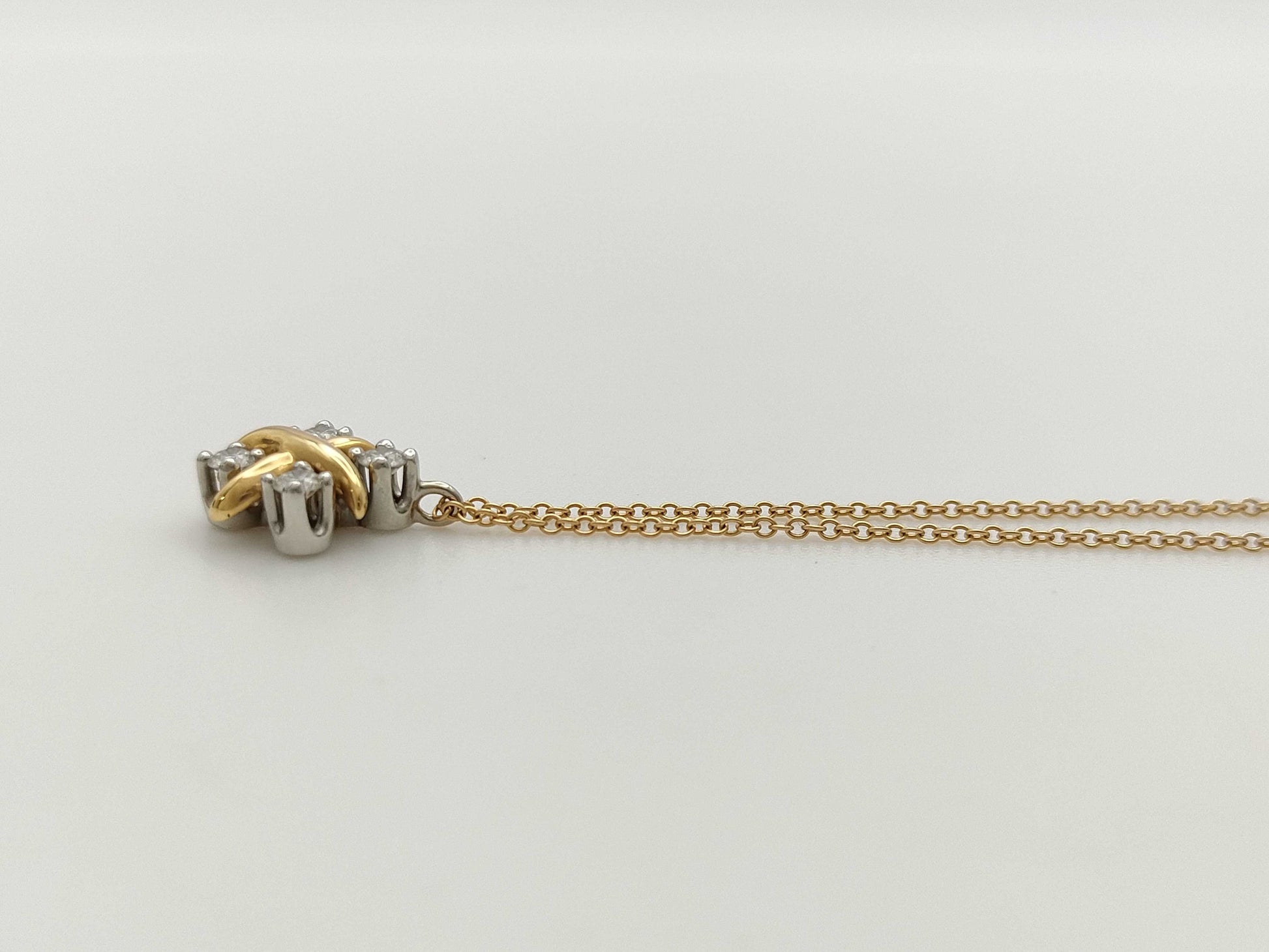 Tiffany & Co. Schlumberger 4PD AU750/PT950 3.6g Necklace 