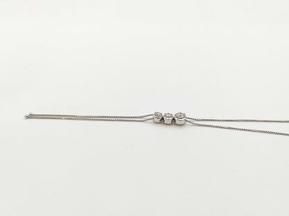 TASAKI D0.56ct K18WG 6.0g Necklace 