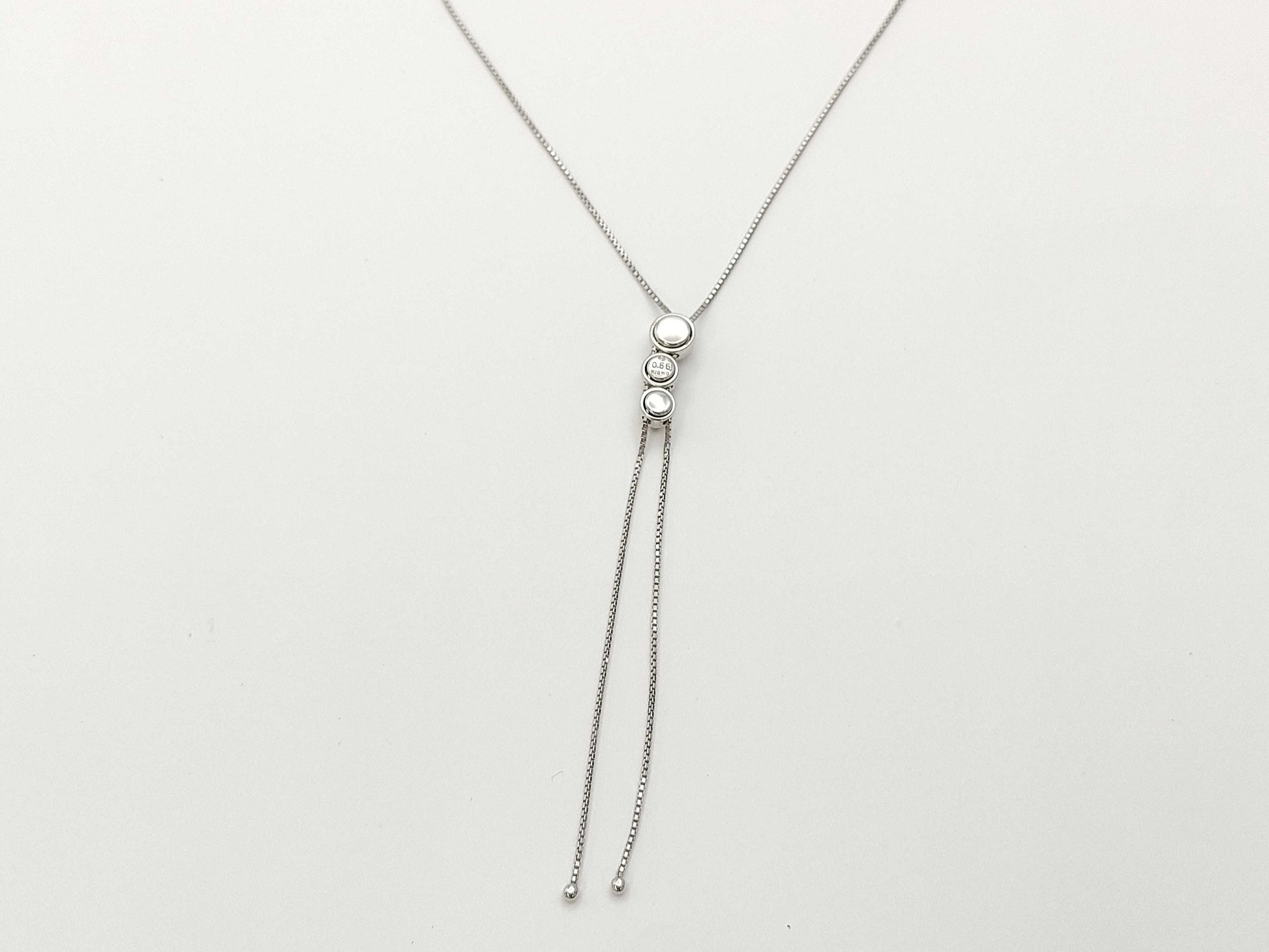 TASAKI D0.56ct K18WG 6.0g Necklace 