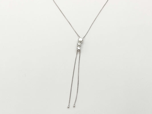 TASAKI D0.56ct K18WG 6.0g Necklace 
