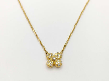 TASAKI D0.18ct K18/PT900 5.9g Necklace 