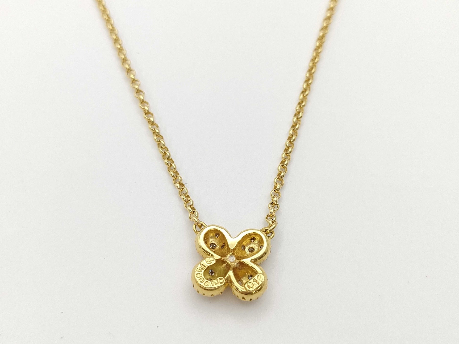 TASAKI D0.18ct K18/PT900 5.9g Necklace 