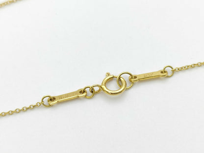 Tiffany & Co. Open Teardrop Necklace in Yellow Gold 750, 2.2g 