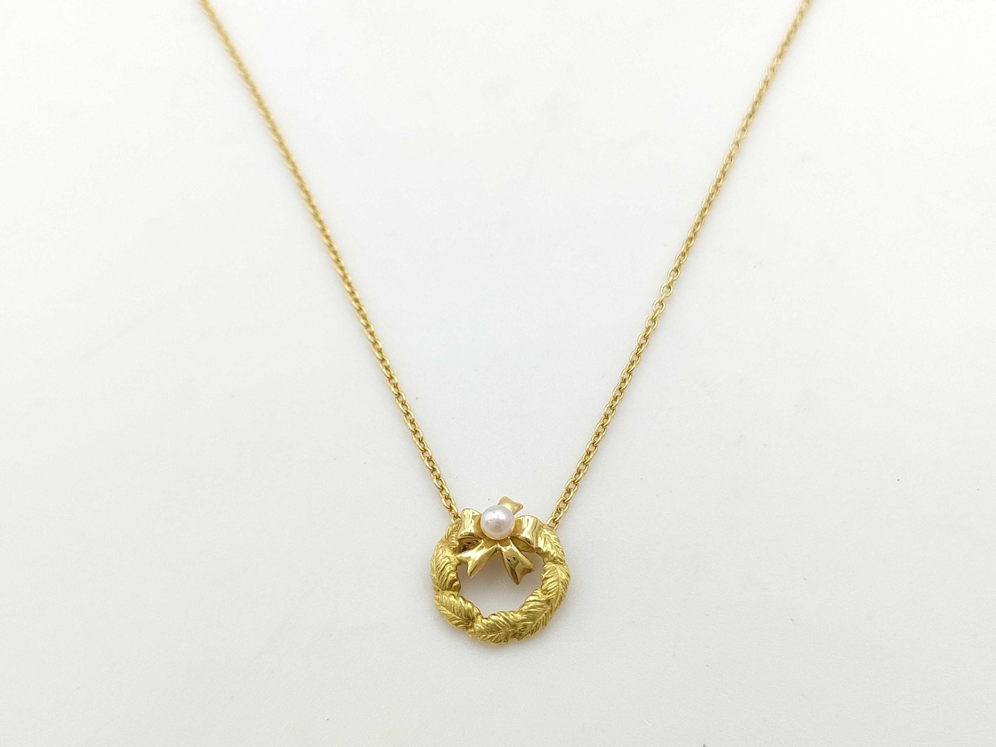 TASAKI Pearl Necklace, approx. 3.0mm diameter, 18K gold, 3.5g 