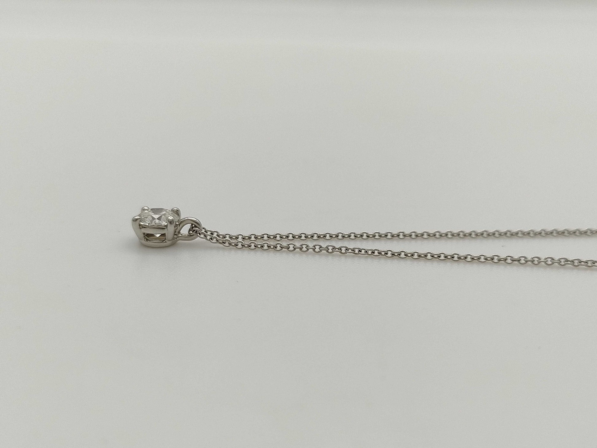 Tiffany & Co. Solitaire D0.55ct PT950 2.7g Necklace 