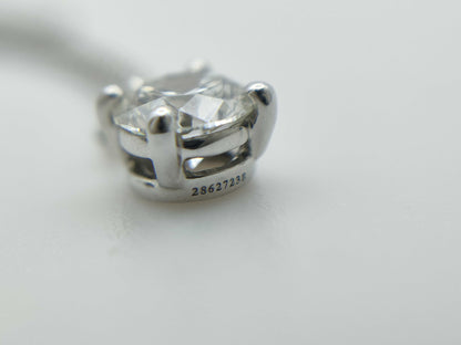 Tiffany & Co. Solitaire D0.55ct PT950 2.7g Necklace 