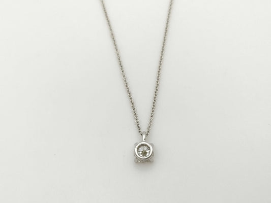 Tiffany & Co. Solitaire D0.55ct PT950 2.7g Necklace 