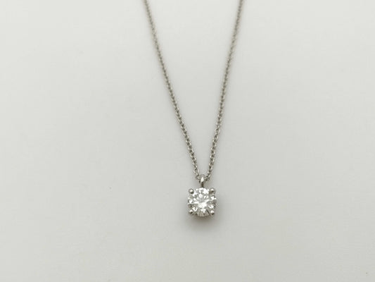Tiffany & Co. Solitaire D0.55ct PT950 2.7g Necklace 