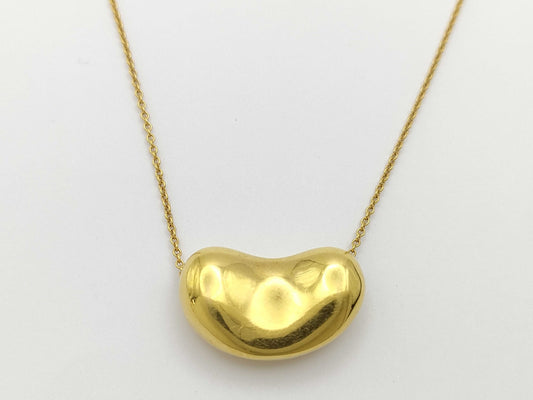 Tiffany & Co. Bean Large Necklace in Yellow Gold 750, 7.4g 