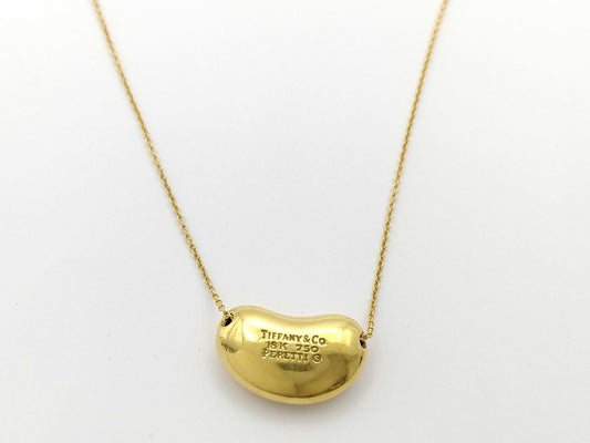Tiffany & Co. Bean Large Necklace in Yellow Gold 750, 7.4g 