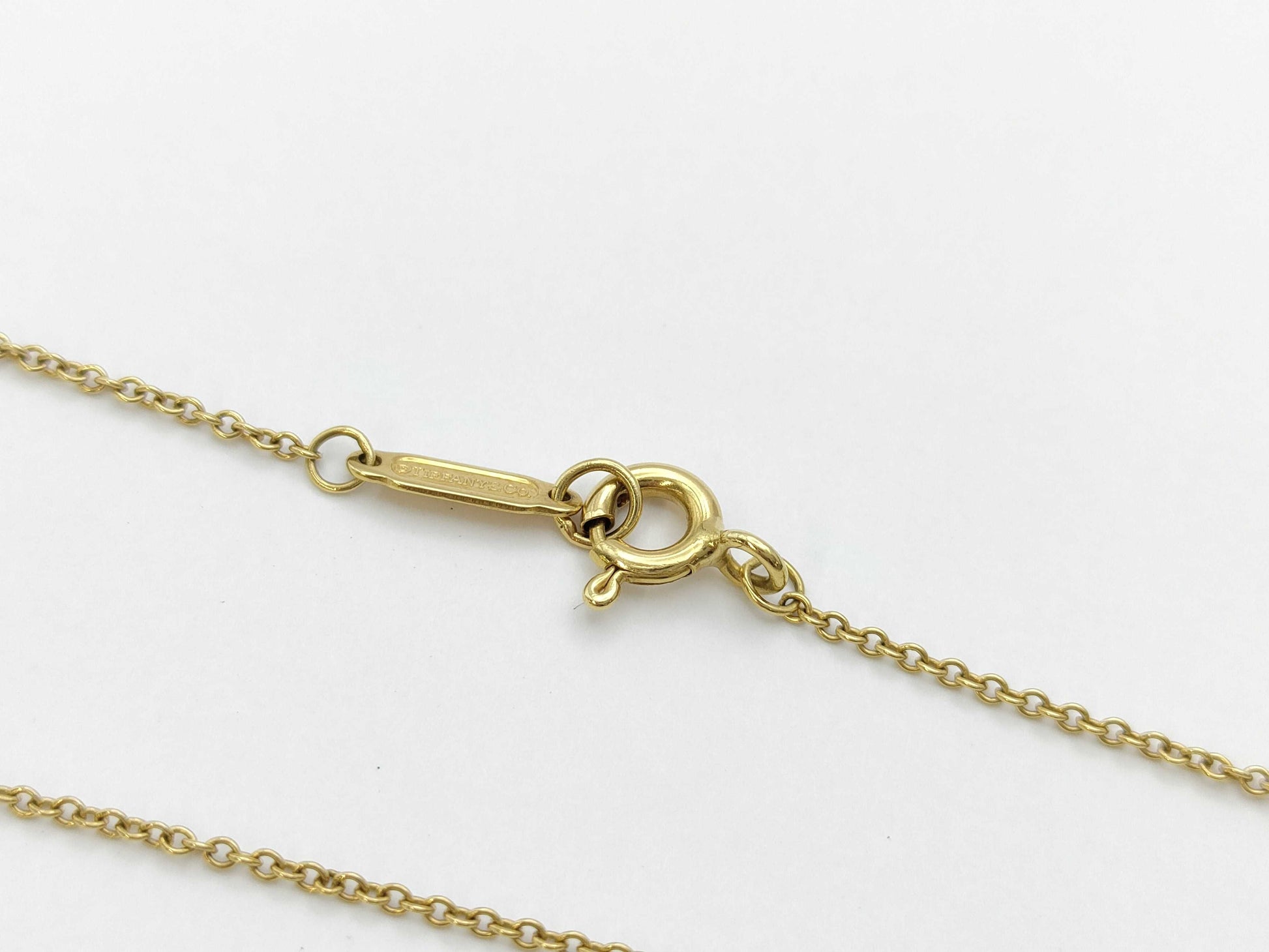 Tiffany & Co. Heart Clover Necklace in Yellow Gold 750, 6.6g 