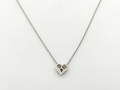 Tiffany & Co. Sentimental Heart 3PD PT950 3.2g Necklace 