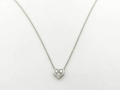 Tiffany & Co. Sentimental Heart 3PD PT950 3.2g Necklace 