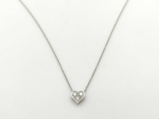 Tiffany & Co. Sentimental Heart 3PD PT950 3.2g Necklace 