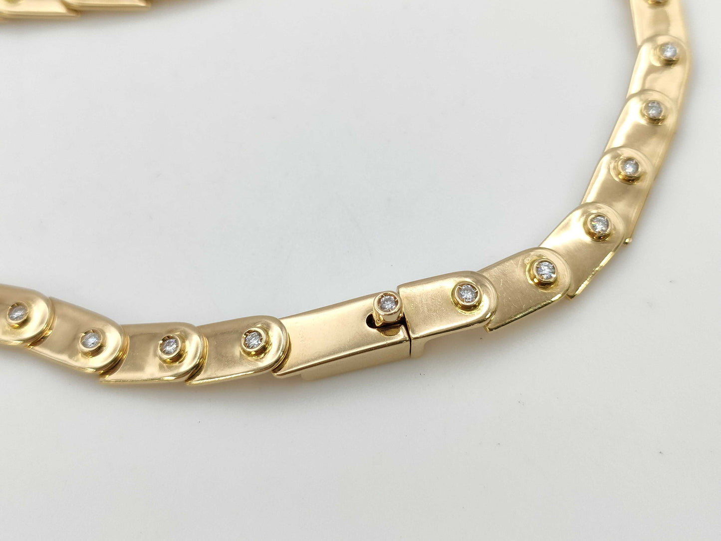 GUCCI Diamond Necklace in Yellow Gold 750, 34.7g 