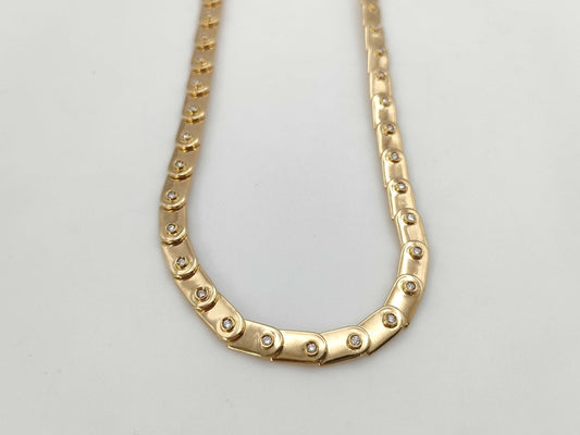 GUCCI Diamond Necklace in Yellow Gold 750, 34.7g 