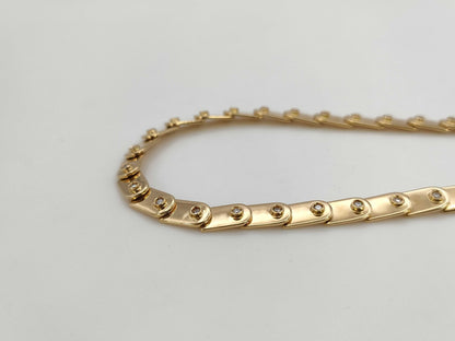 GUCCI Diamond Necklace in Yellow Gold 750, 34.7g 