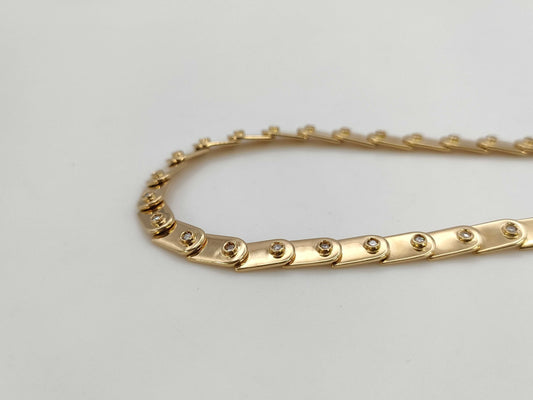 GUCCI Diamond Necklace in Yellow Gold 750, 34.7g 
