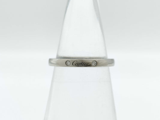 Cartier Ballerina Curve #48 3PD PT950 3.3g Ring 