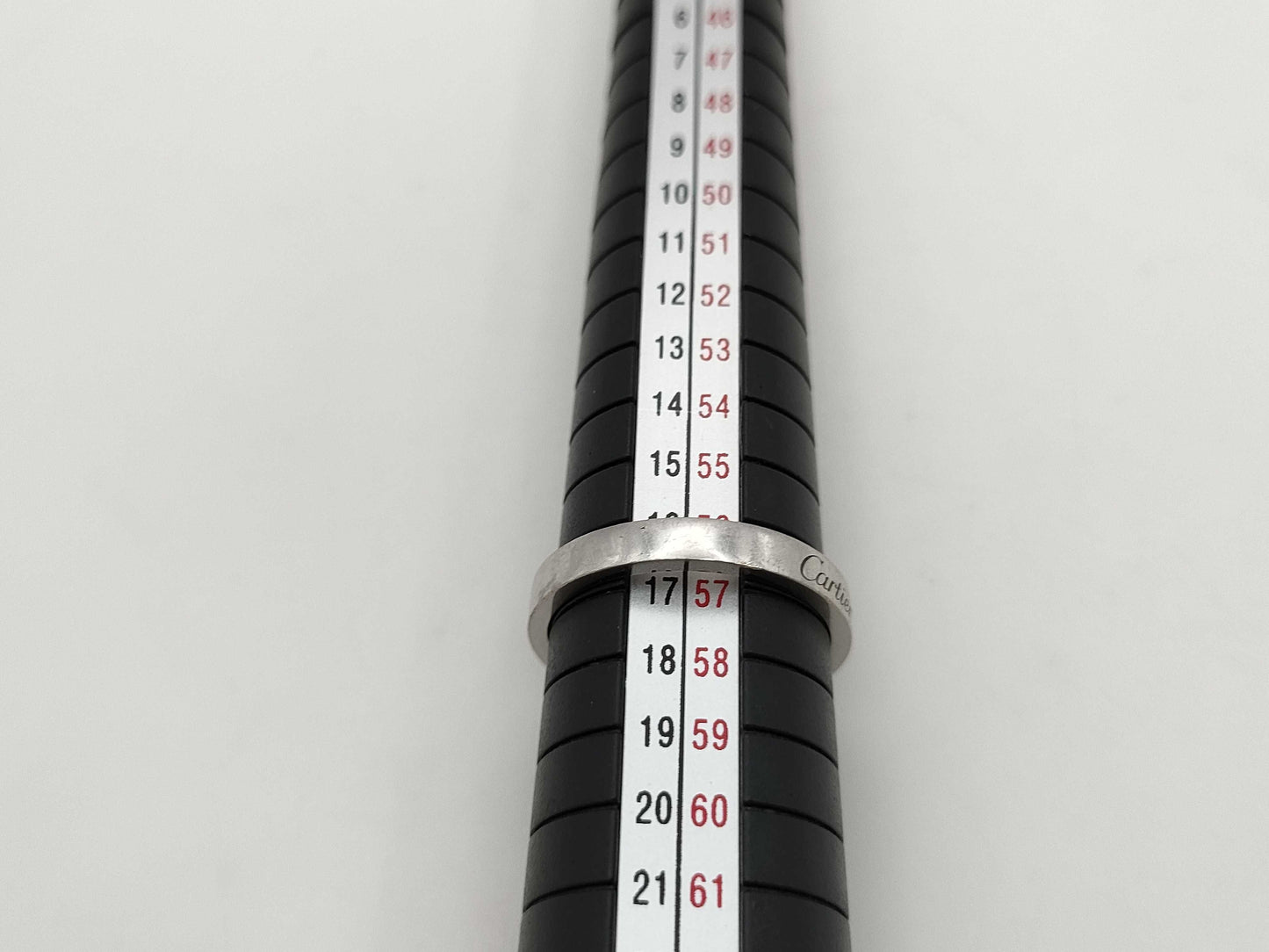 Cartier C Deux #57 PT950 5.9g Ring 