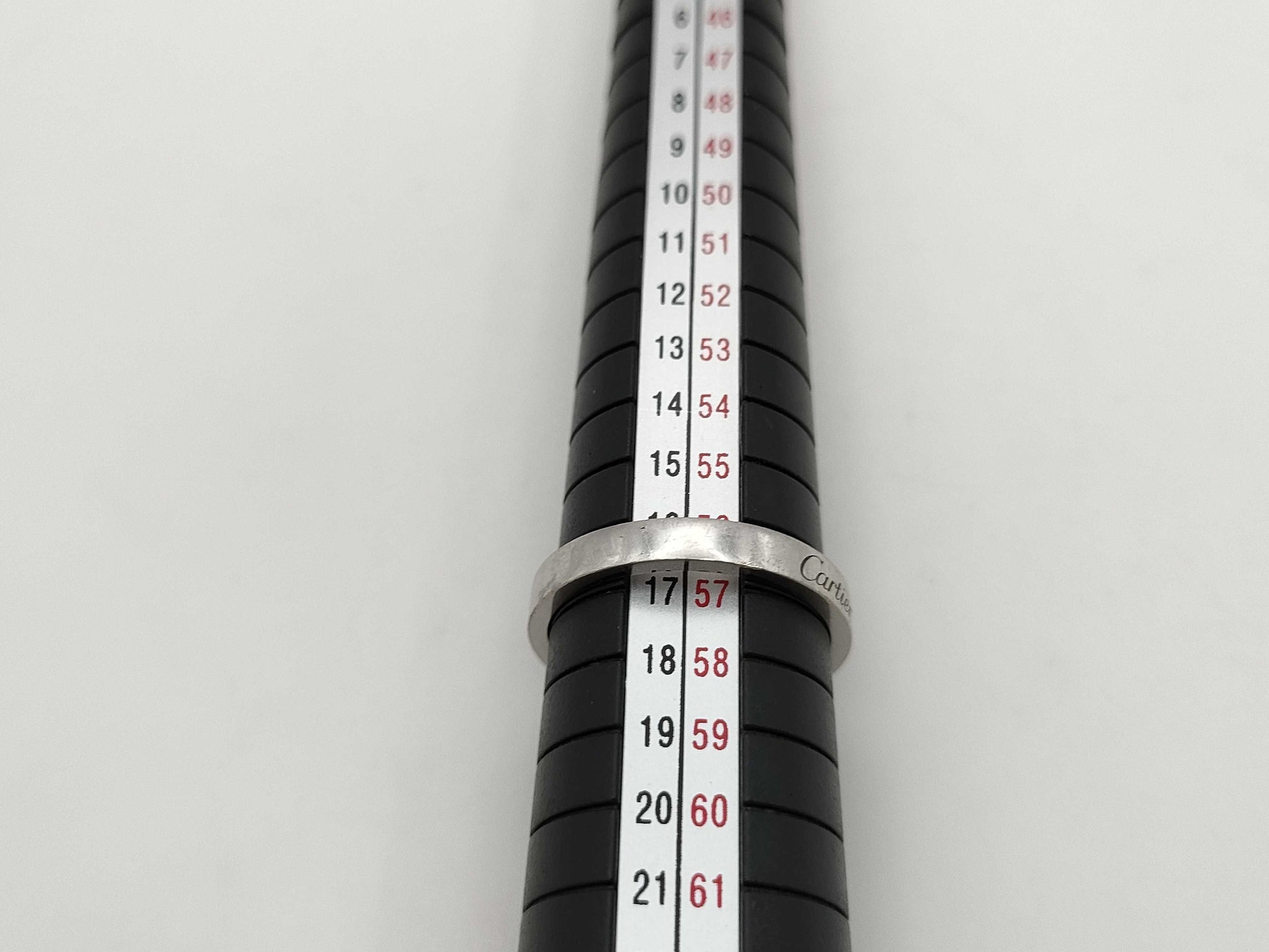 Cartier C Deux #57 PT950 5.9g Ring 